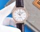 Swiss 9015 Replica Patek Philippe Calatrava White Dial 41mm Watch Rose Gold Diamonds Bezel 